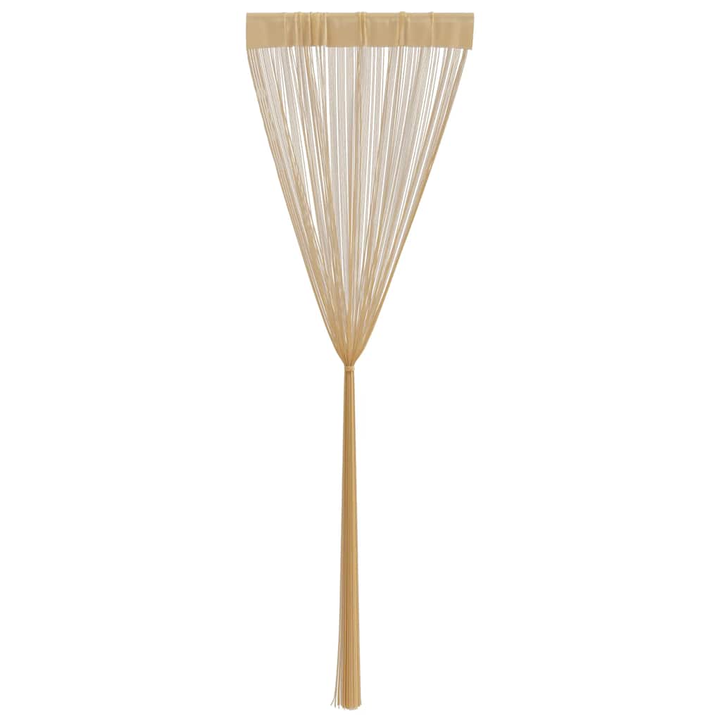 trådgardiner 2 stk. 140 x 250 cm beige