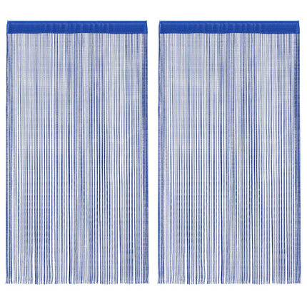 trådgardiner 2 stk. 140 x 250 cm blå