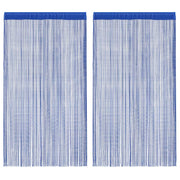 trådgardiner 2 stk. 140 x 250 cm blå