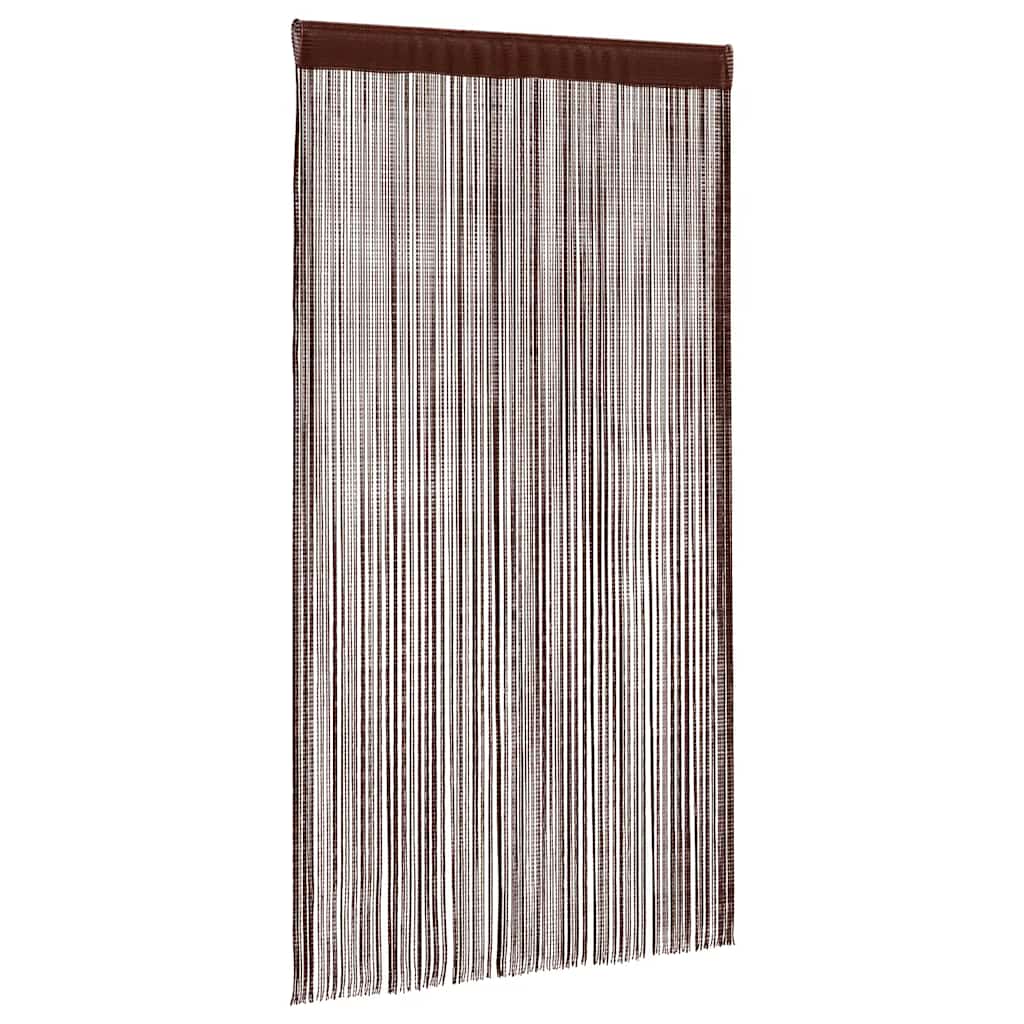 trådgardiner 2 stk. 140 x 250 cm brun