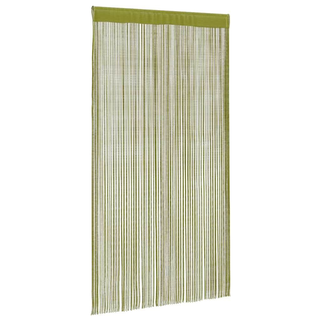 trådgardiner 2 stk. 100 x 250 cm grøn