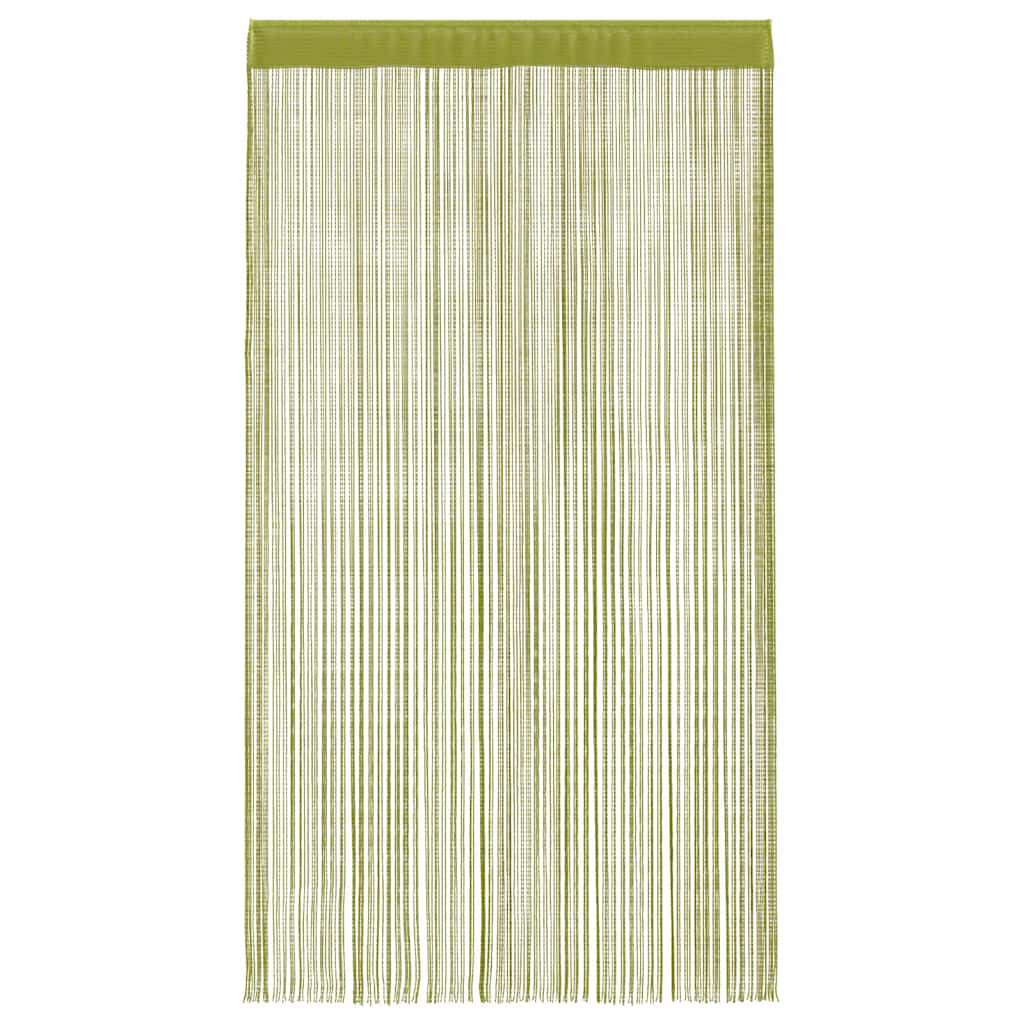 trådgardiner 2 stk. 100 x 250 cm grøn