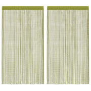 trådgardiner 2 stk. 140 x 250 cm grøn