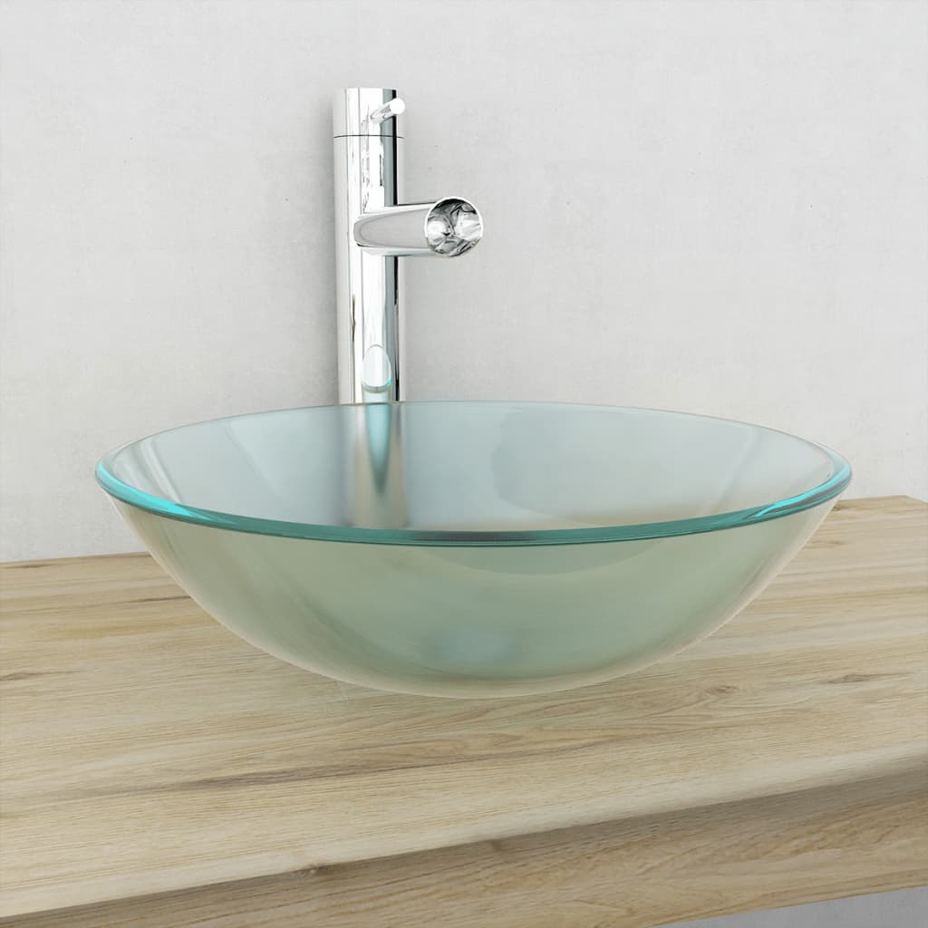Håndvask I Hærdet Glas 42 Cm Matteret - Vidaxl