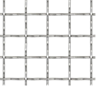 rillet trådnetspanel rustfrit stål 100 x 85 cm 11 x 11 x 2 mm