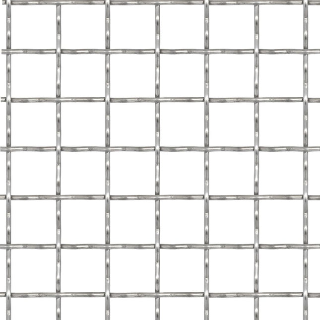 rillet trådnetspanel rustfrit stål 50 x 50 cm 21 x 21 x 2,5 mm