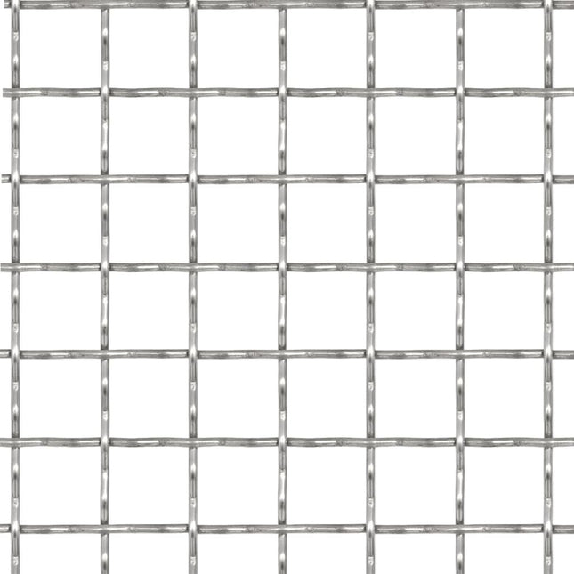 rillet trådnetspanel rustfrit stål 100 x 85 cm 31 x 31 x 3 mm