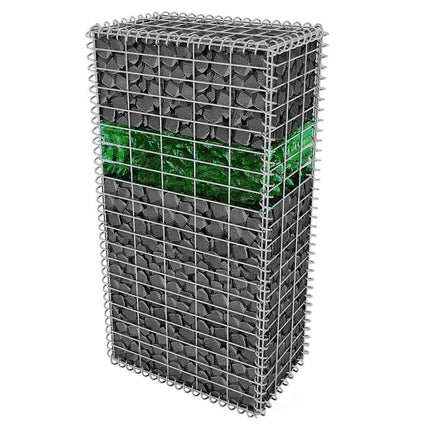 gabion-sten 60-120 mm 25 kg grønt glas