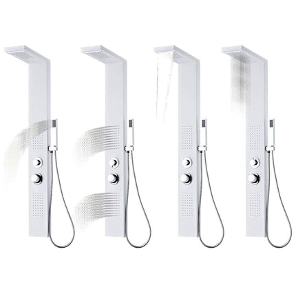 bruserpanelsystem aluminium mat hvid