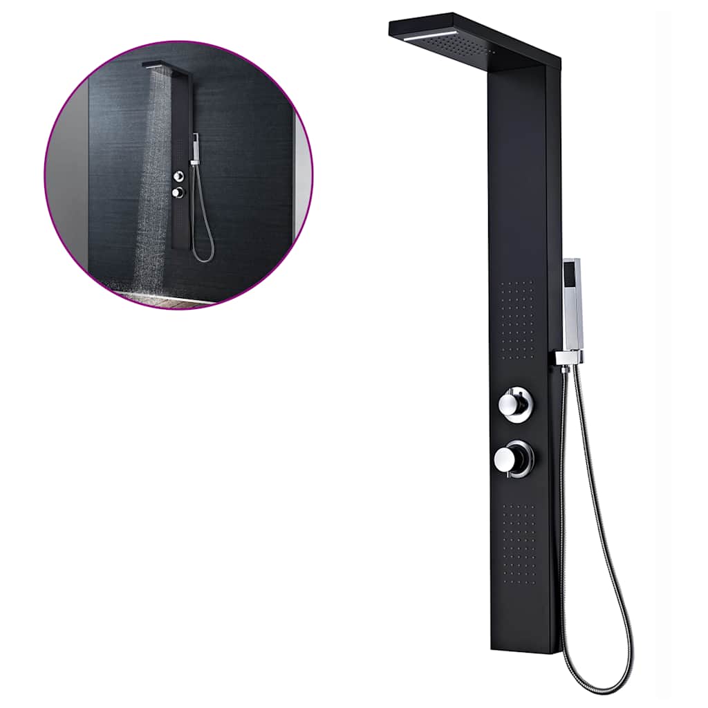 bruserpanelsystem aluminium mat sort