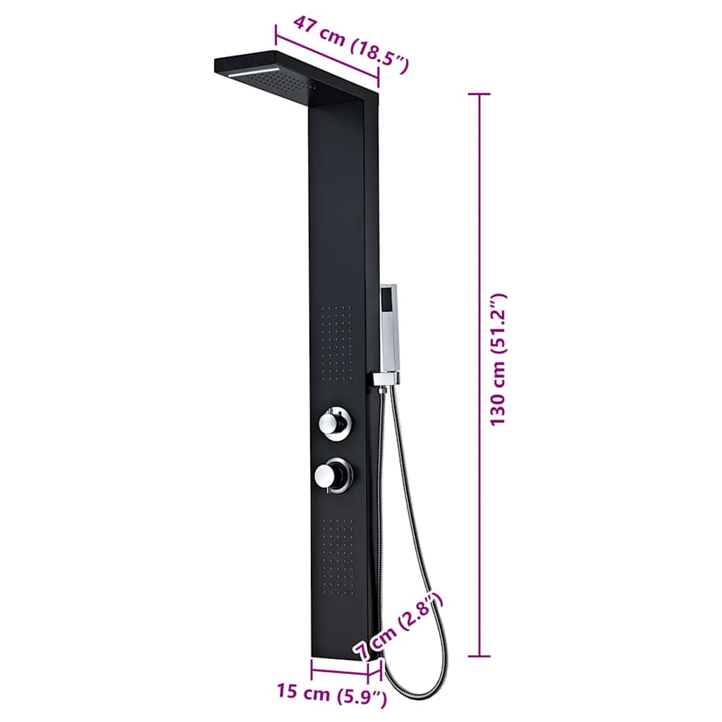 bruserpanelsystem aluminium mat sort