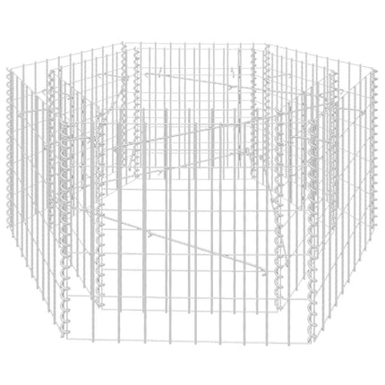 sekskantet gabion-højbed 100x90x50 cm
