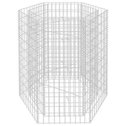 sekskantet gabion-højbed 100x90x100 cm