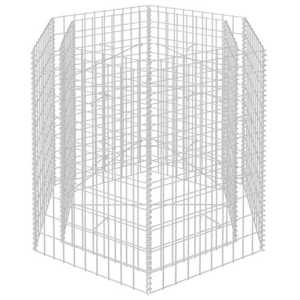 sekskantet gabion-højbed 100x90x100 cm
