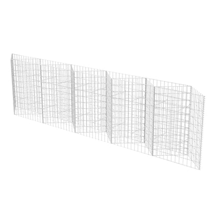 gabionkurv galvaniseret stål 300 x 30 x 100 cm
