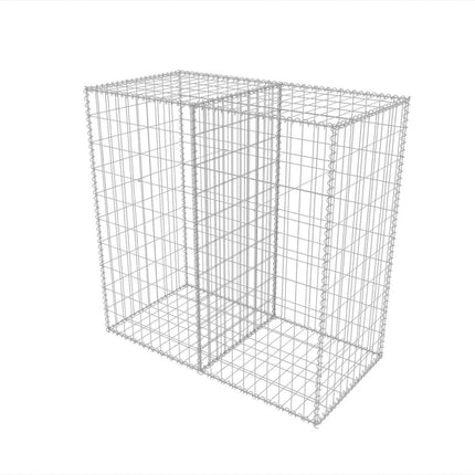 gabionkurv galvaniseret stål 100 x 50 x 100 cm