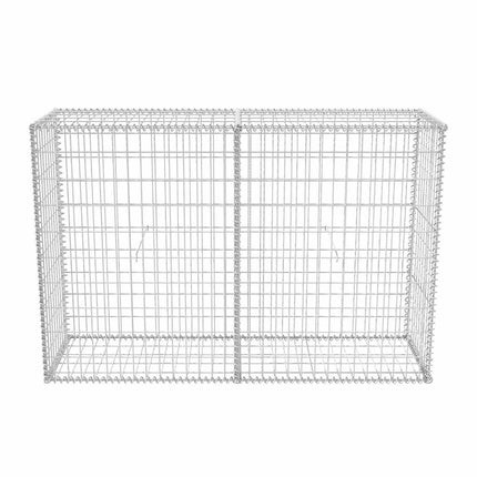 gabionkurv galvaniseret stål 150x50x100 cm