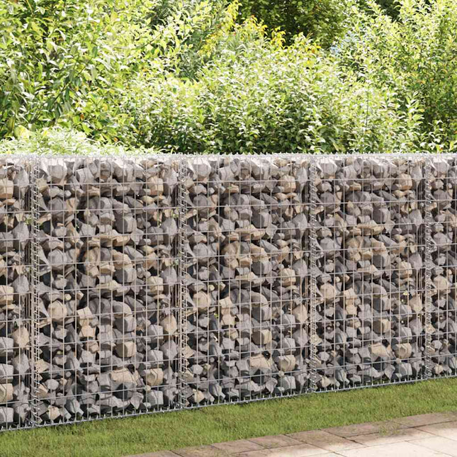 gabionkurv galvaniseret stål 150x50x100 cm