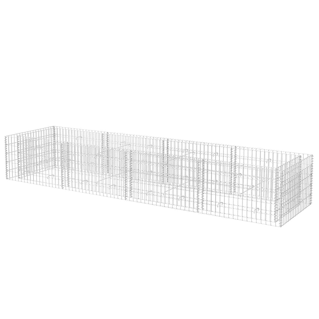 gabion-højbed 360x90x50 cm stål