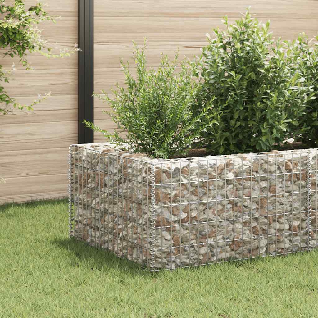 gabion-højbed 360x90x50 cm stål