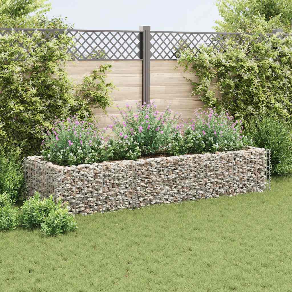 gabion-højbed 270x90x50 cm stål