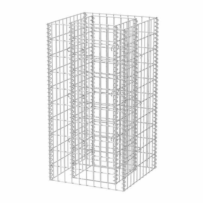 gabion-højbed 50x50x100 cm stål