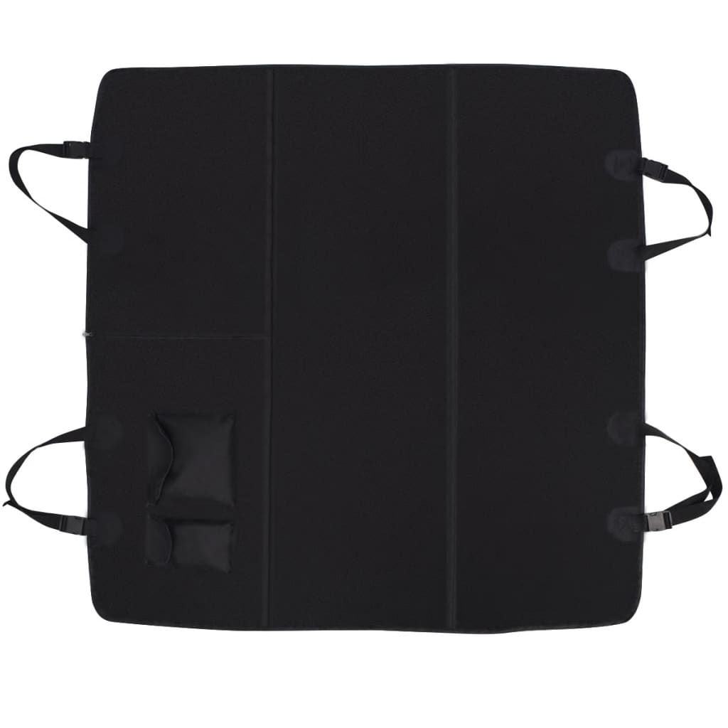 bagsædebetræk til kæledyr 148x142 cm sort