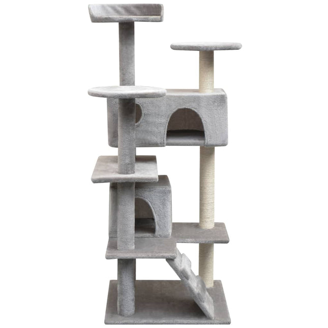 kradsetræ til katte med sisal 125 cm grå