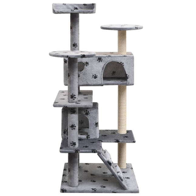 kradsetræ med sisal til katte 125 cm poteprint grå