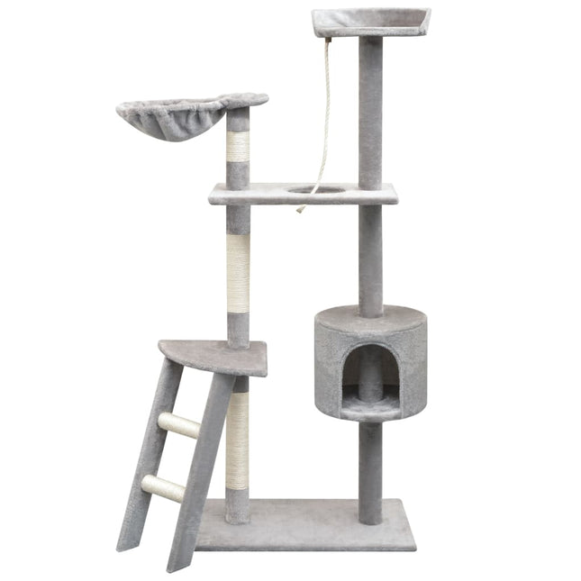 kradsetræ til katte med sisal 150 cm grå