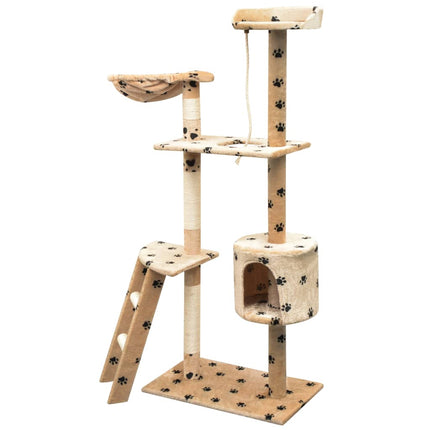 kradsetræ med sisal til katte 150 cm poteprint beige