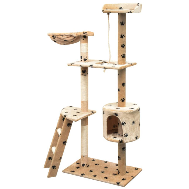 kradsetræ med sisal til katte 150 cm poteprint beige