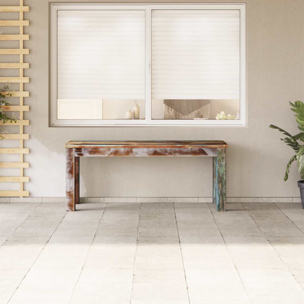 bænk 110x35x45 cm massivt genbrugstræ