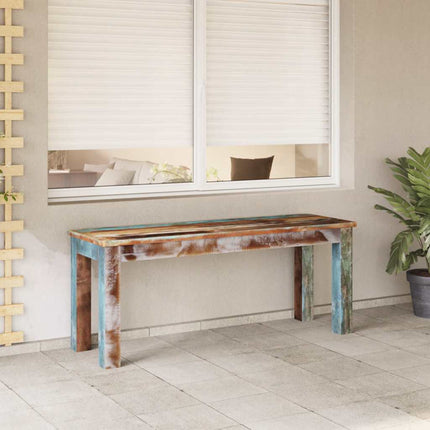 bænk 110x35x45 cm massivt genbrugstræ