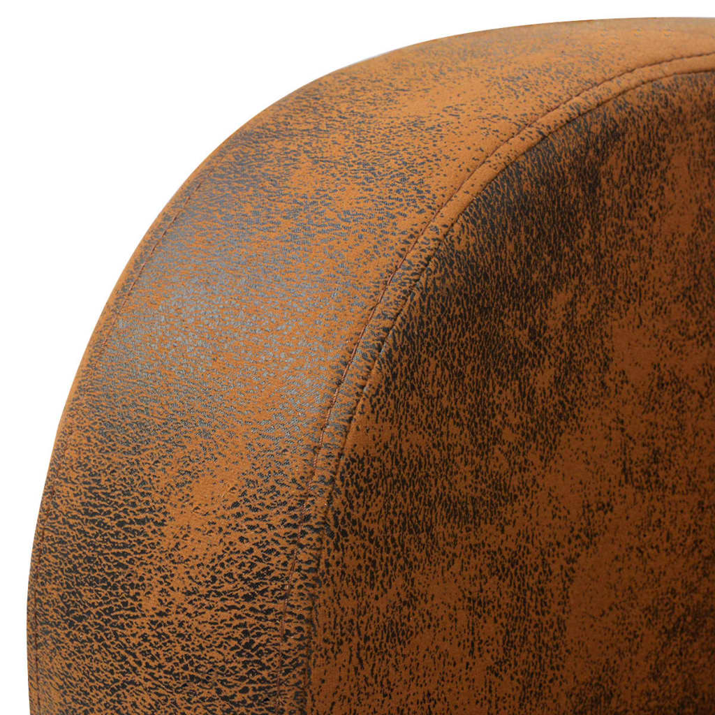 lænestol imiteret ruskind brun