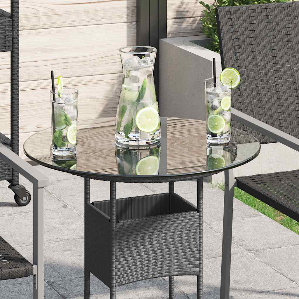 Bordplade Hærdet Glas Rund 300 Mm - Transparent / Ø 50 cm