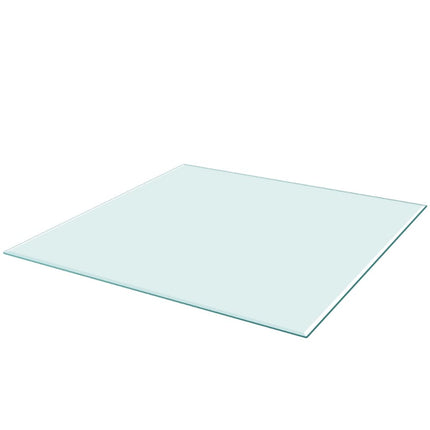 bordplade hærdet glas firkant 700 x 700 mm