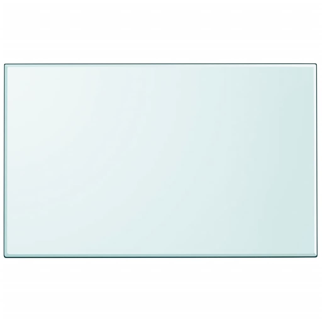 bordplade rektangulær 1000 x 620 mm hærdet glas billede