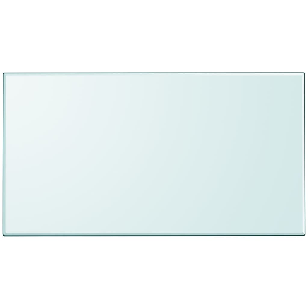 bordplade hærdet glas rektangel 1200 x 650 mm billede