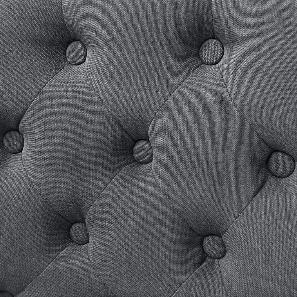 spisebordsstole 2 stk. stof mørkegrå