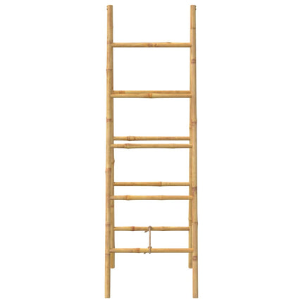 dobbelt håndklædestige med 5 ribbe i bambus 50x160 cm