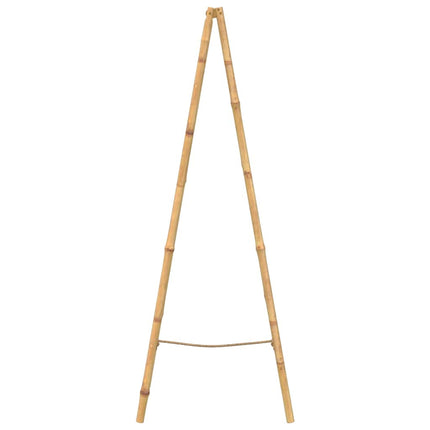 dobbelt håndklædestige med 5 ribbe i bambus 50x160 cm