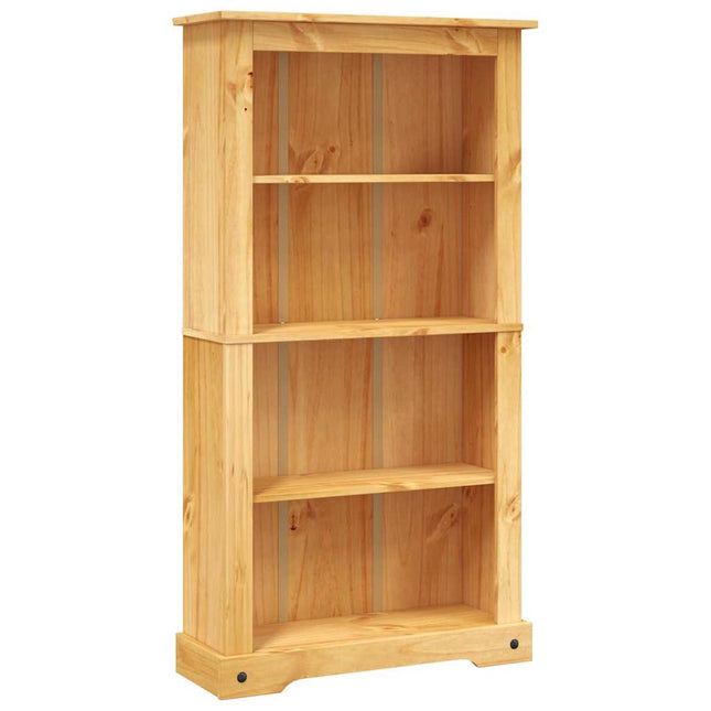 reol fire hylder Corona-serien mexicansk fyrretræ 80x29x150 cm