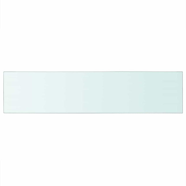 hylde glaspanel gennemsigtig 110x25 cm