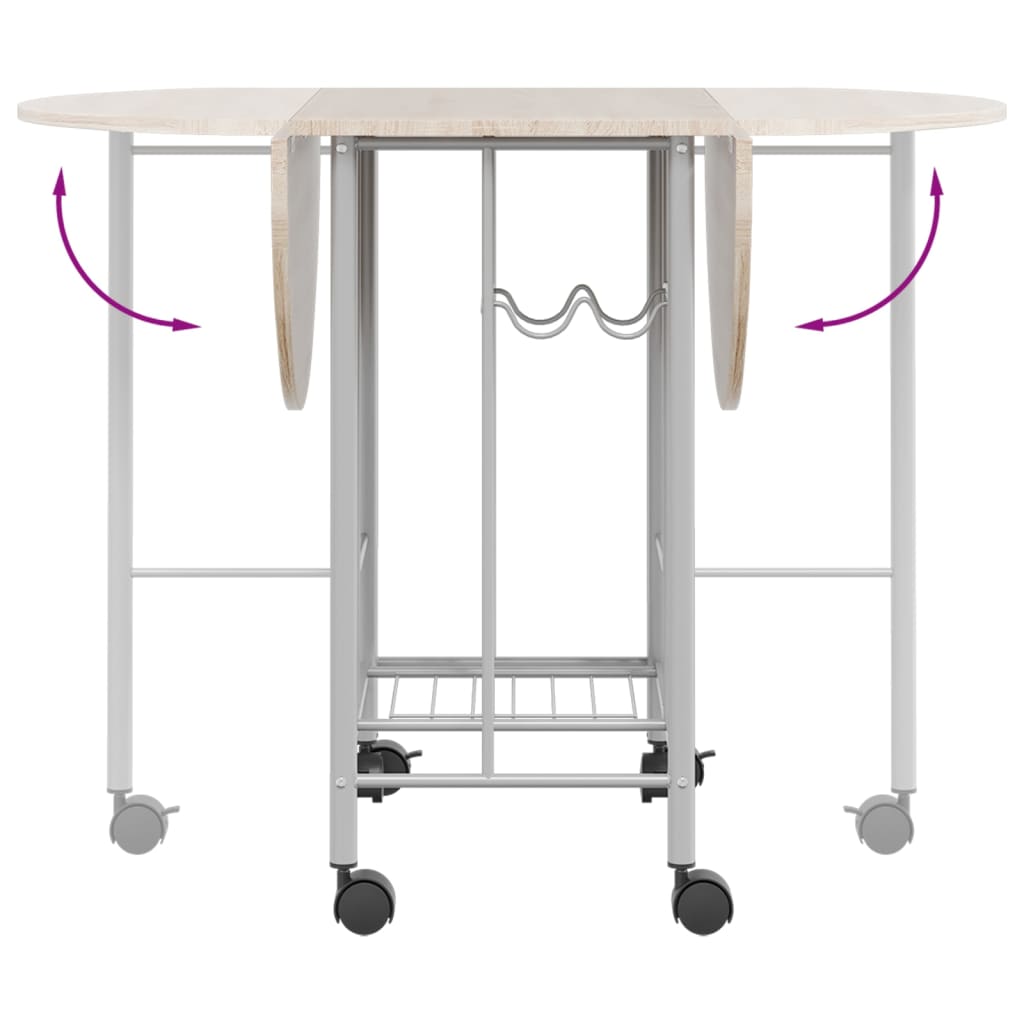 foldbart spisebordssæt i 5 dele MDF