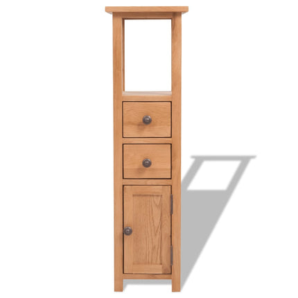 hjørneskab 26 x 26 x 94 cm massivt egetræ