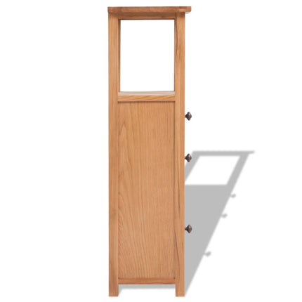 hjørneskab 26 x 26 x 94 cm massivt egetræ