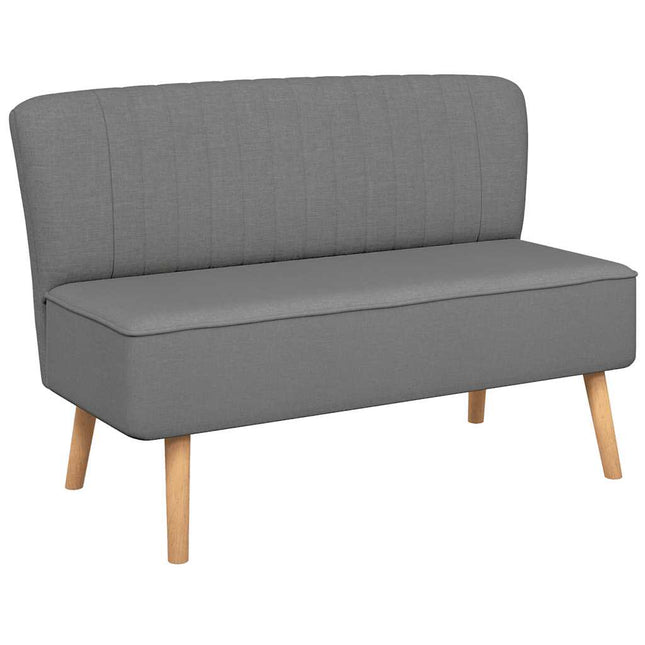 stofsofa 117x55,5x77 cm lysegrå