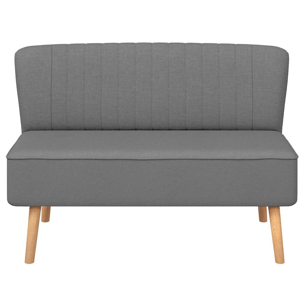 stofsofa 117x55,5x77 cm lysegrå