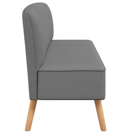 stofsofa 117x55,5x77 cm lysegrå